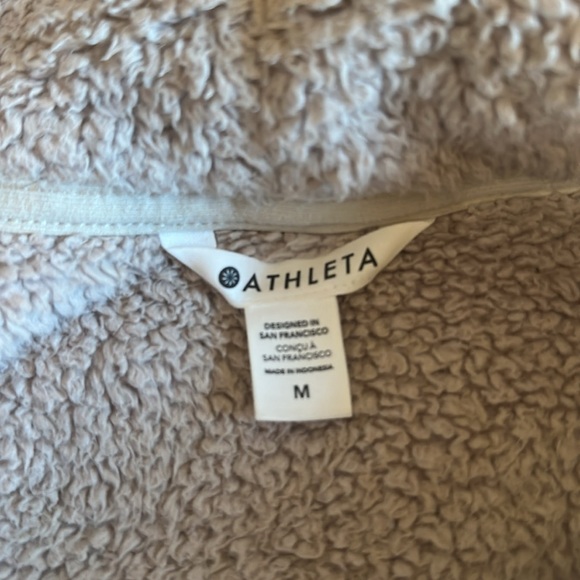 AthletaTugga Sweatshirt Sherpa Fleece M beige - Picture 2 of 4